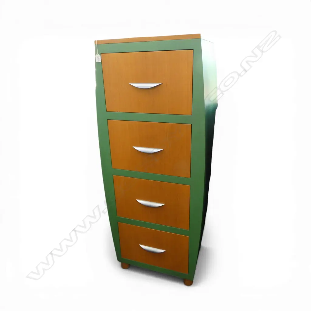 4 DRAWER TALL BOY BY TERRY NEALE FURNITURE 590x500x1400mm Image 1++