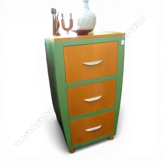 3 DRAWER CABINET BY TERRY NEALE FURNITURE 590x500x1080mm