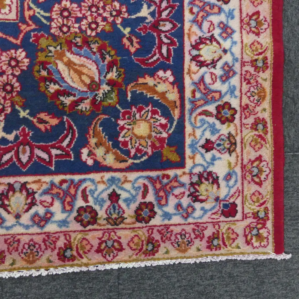 HAND KNOTTED WOOL PILE CARPET, SOME WEAR, SHORTENED ONE END 3920x3070mm Image 1++