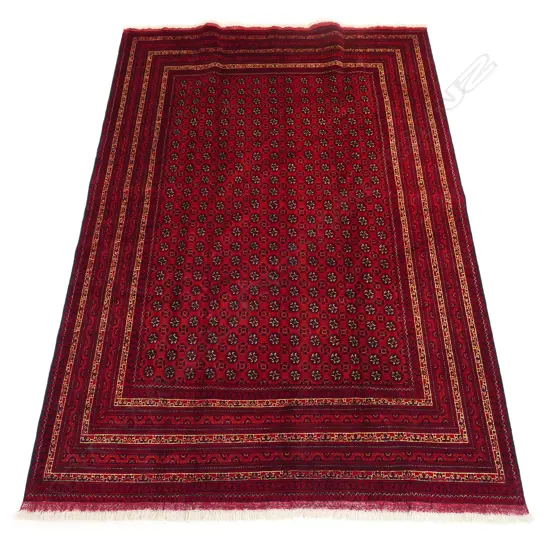 A fine hand-knotted Turkoman carpet,