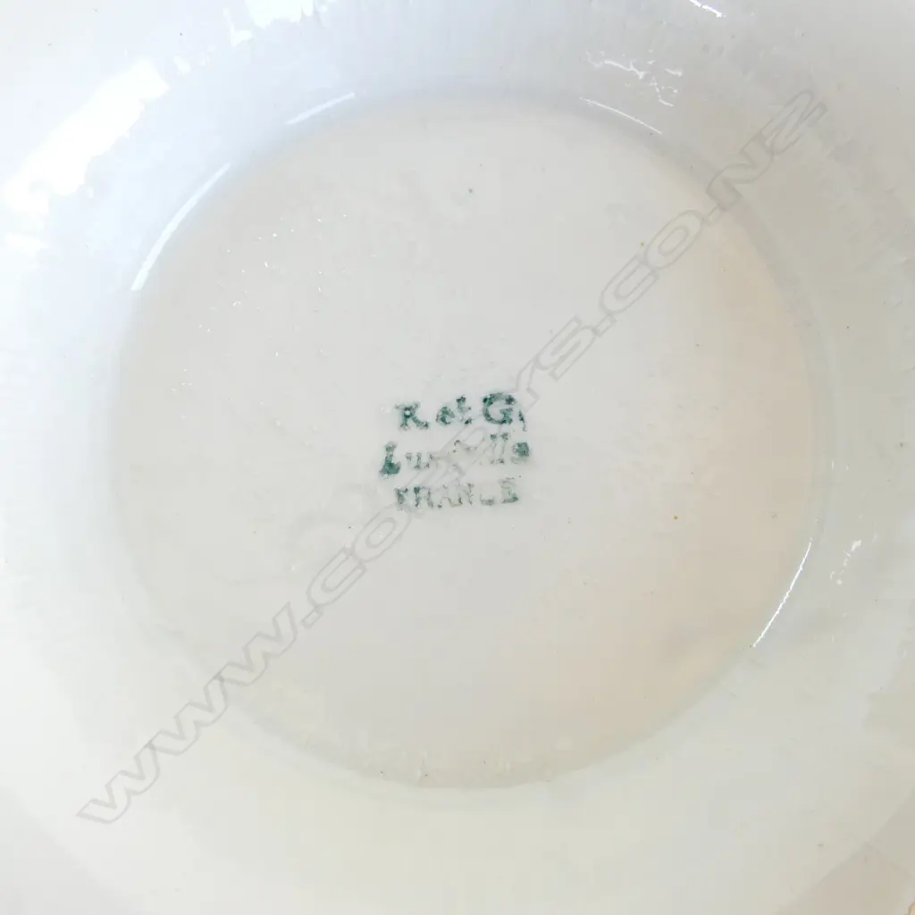 FRENCH LIDDED CONTAINER 'MIEL' H.275mm & JUG 'HUILE COMESTIBLE' Image 1++