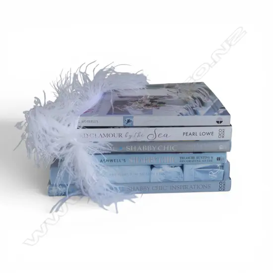 6 INTERIOR DESIGN BOOKS; SHABBY CHIC