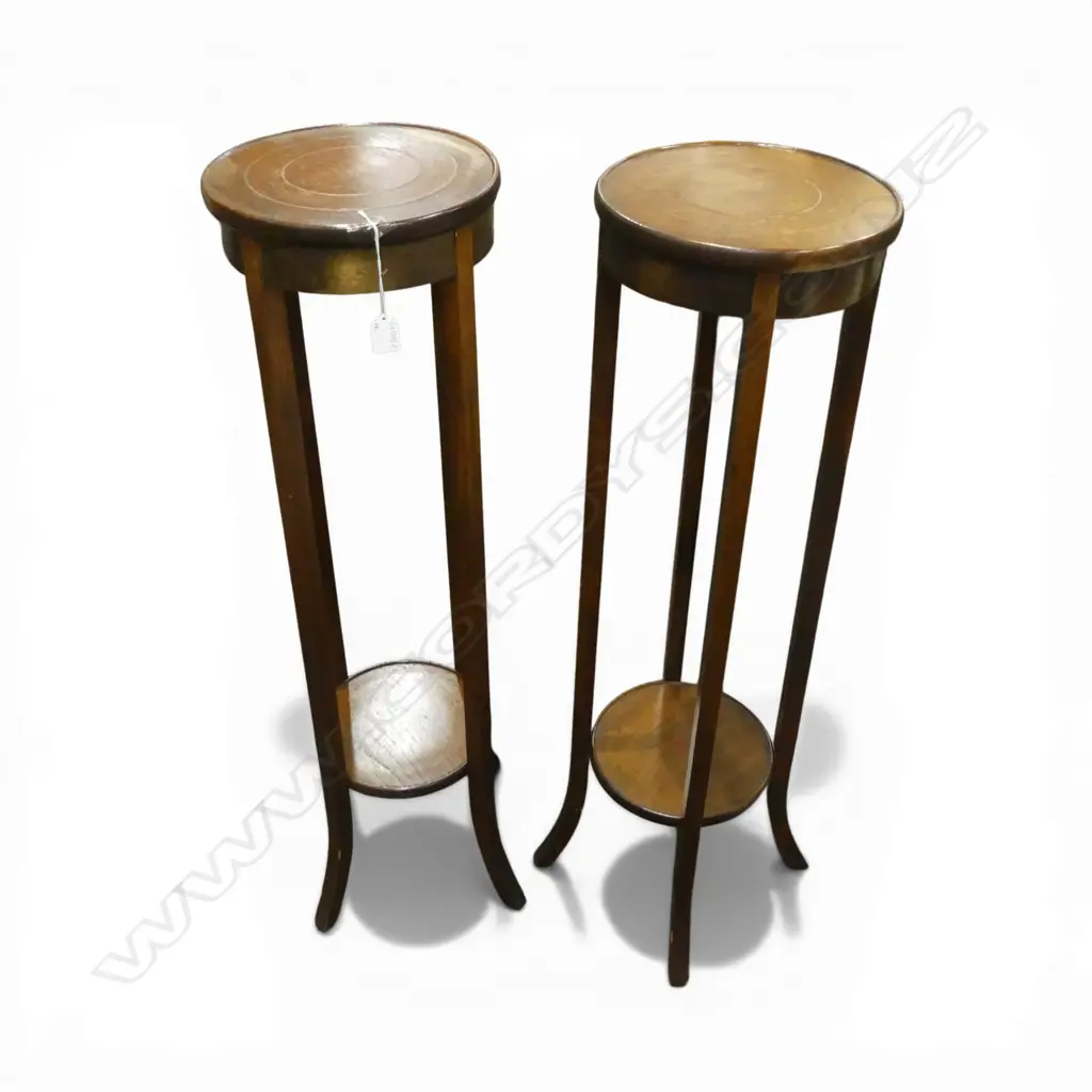 PR MAHOGANY PLANT STANDS H.985mm Image 1++