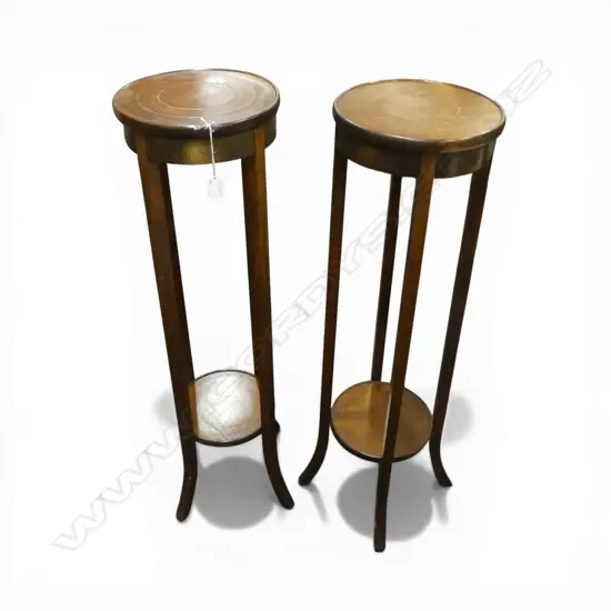 PR MAHOGANY PLANT STANDS H.985mm