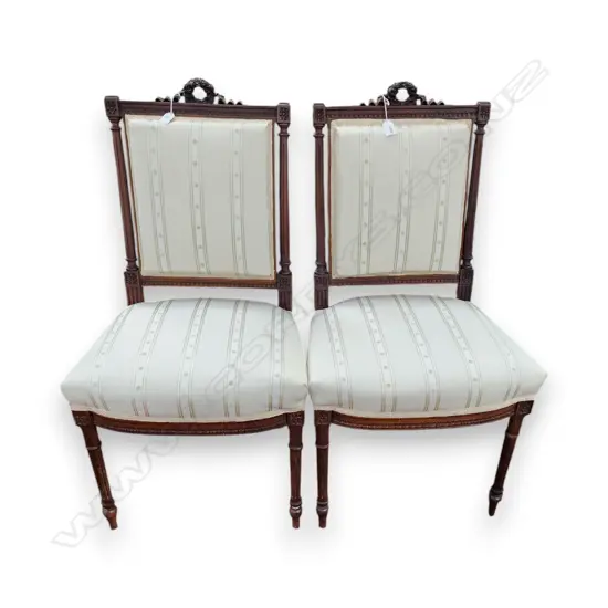 PR FRENCH EMPIRE STYLE VINTAGE BEDROOM CHAIRS H930MM