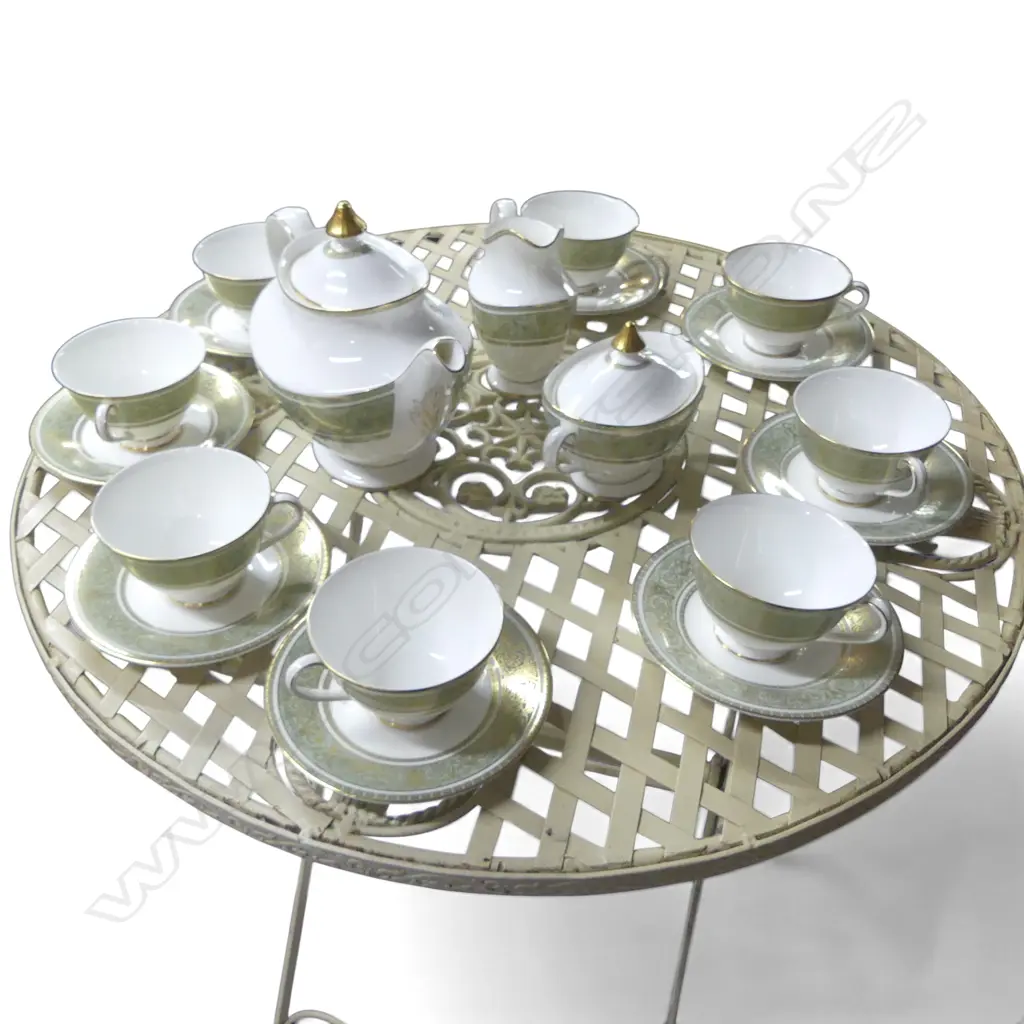 ROYAL DOULTON TEASET ENGLISH RENAISSANCE PAT  TEAPOT H190MM C/SUGAR 8CSPS Image 1++