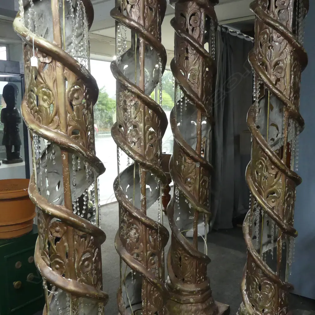 4 FIBREGLASS COLUMNS H.2360mm Image 1++