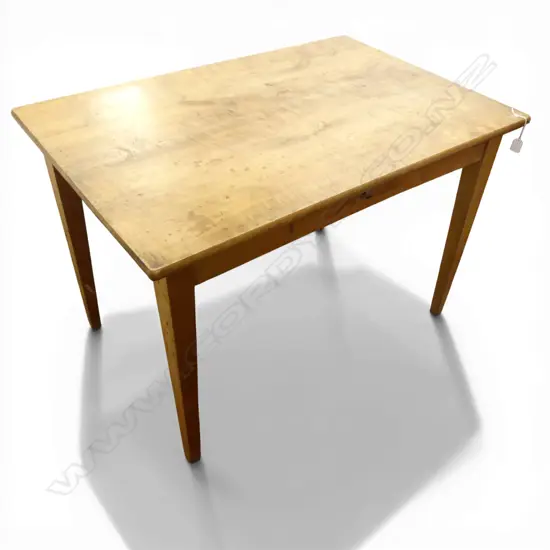 FRENCH KITCHEN TABLE single drawer, top marked 1075x710x735mm