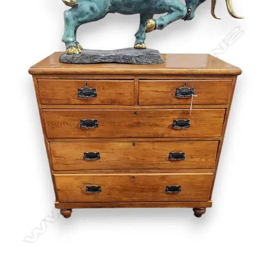 VINTAGE PINE CHEST OF DRAWERS 1500 x 470 x 1000 mm