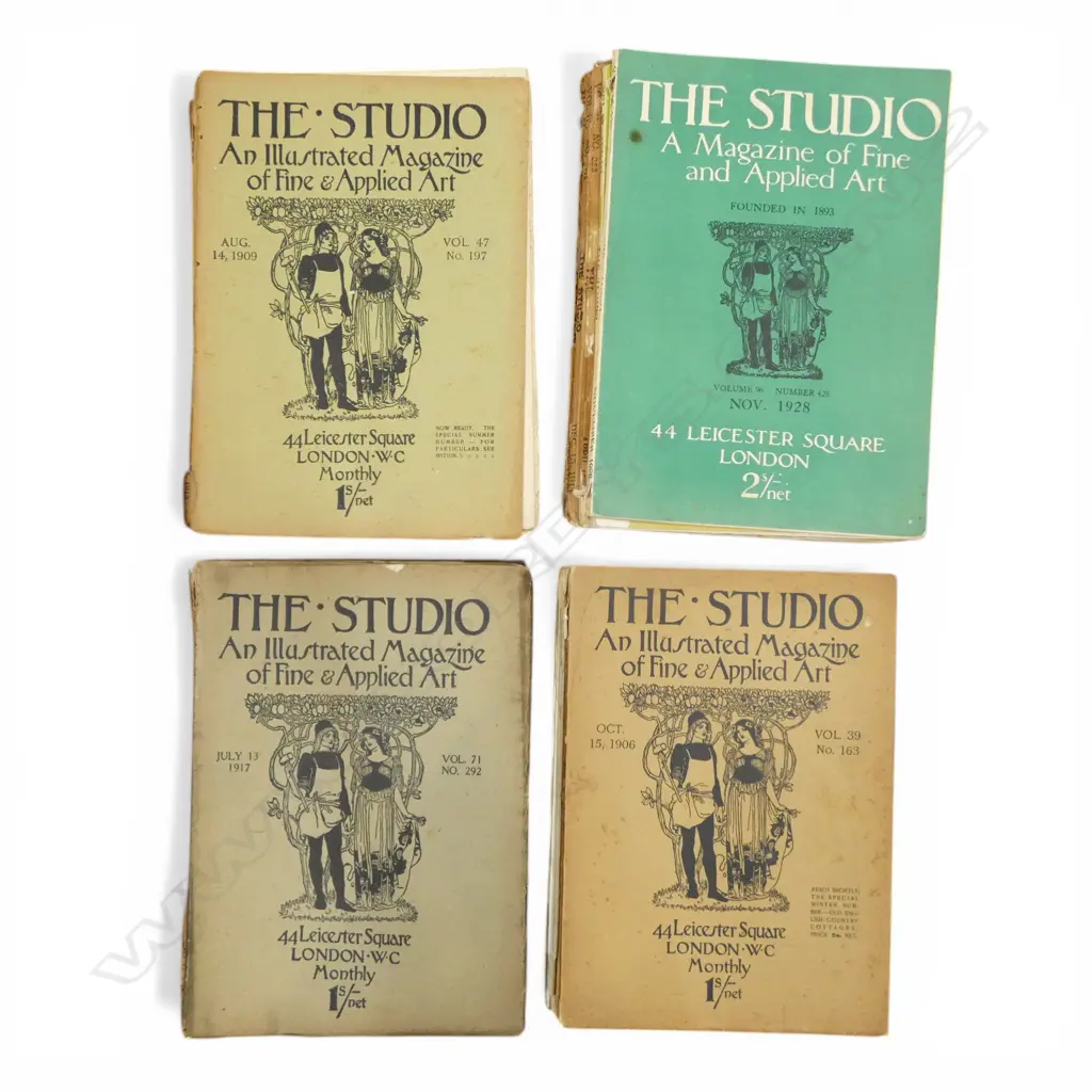 EARLY 20thC 'THE STUDIO' MAGAZINES Image 1++