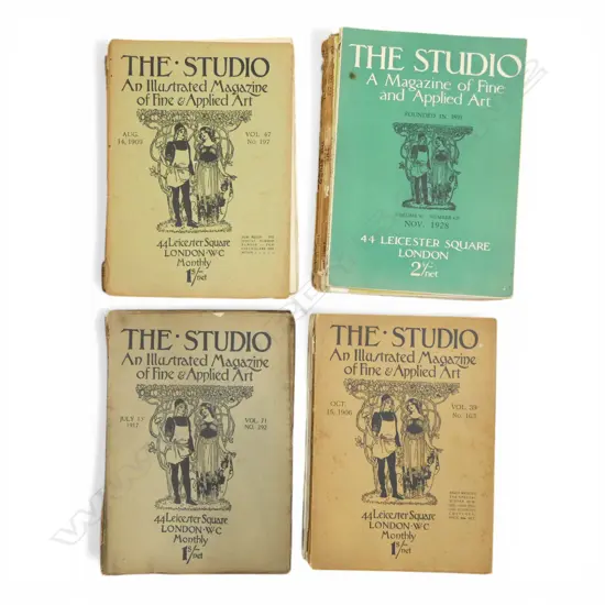 EARLY 20thC 'THE STUDIO' MAGAZINES