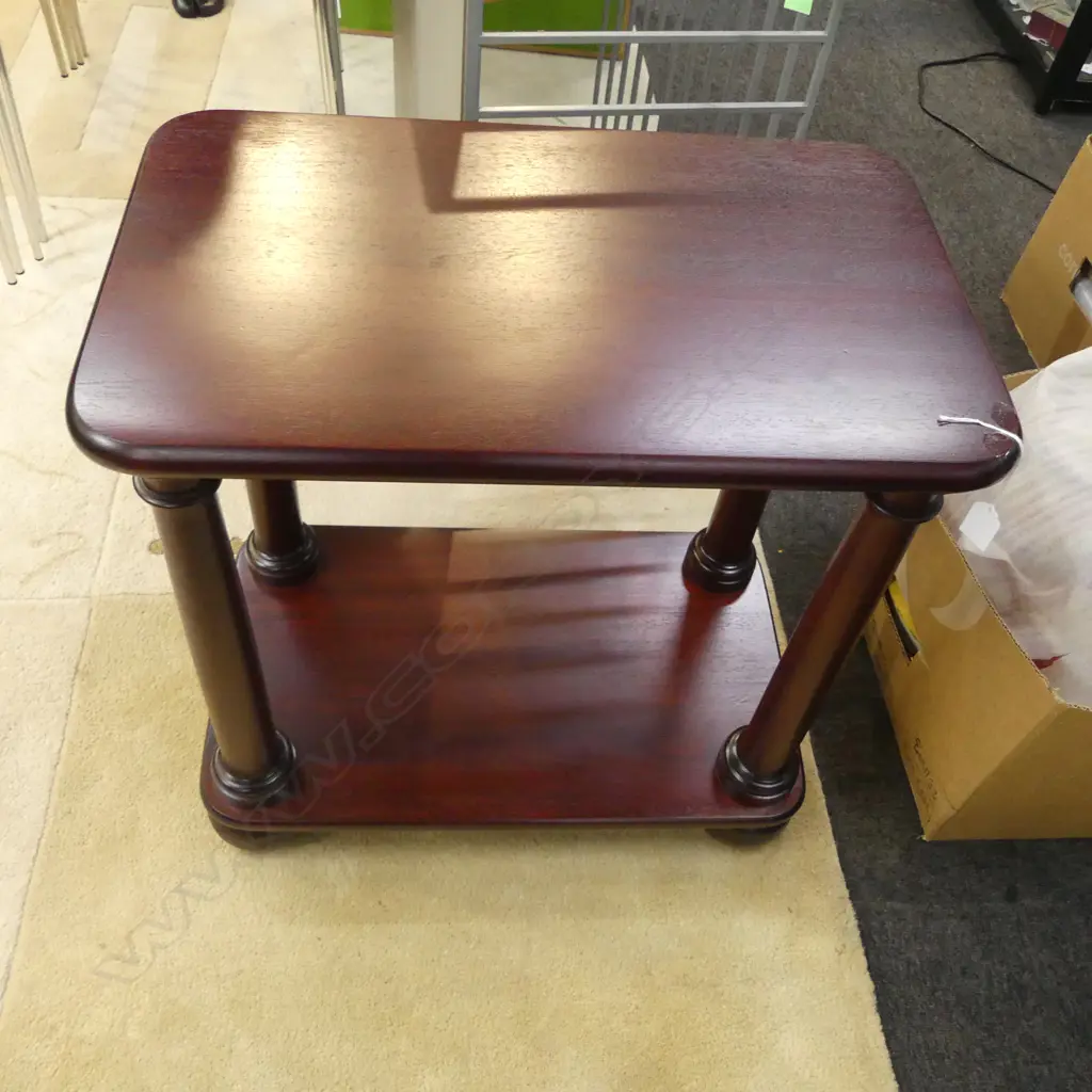 MAHOGANY SIDE TABLE 600x380x600mm by Terrry Neale Furniture Image 1++
