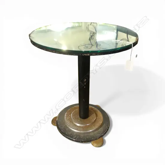 MIRROR TOP DECO SIDE TABLE needs restoration H.455mm 