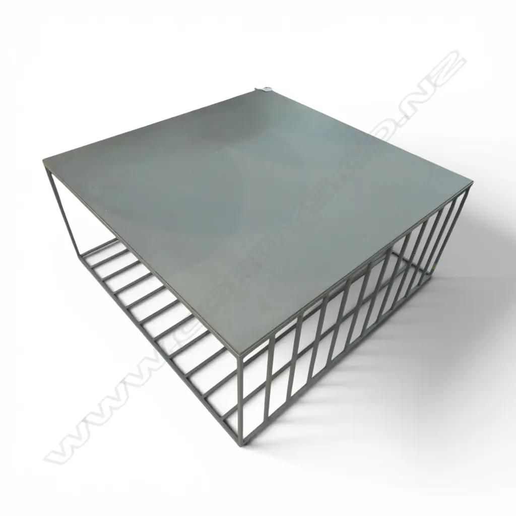 CITTA 'LINEAR' COFFEE TABLE 800x800x350mm some wear Image 1++