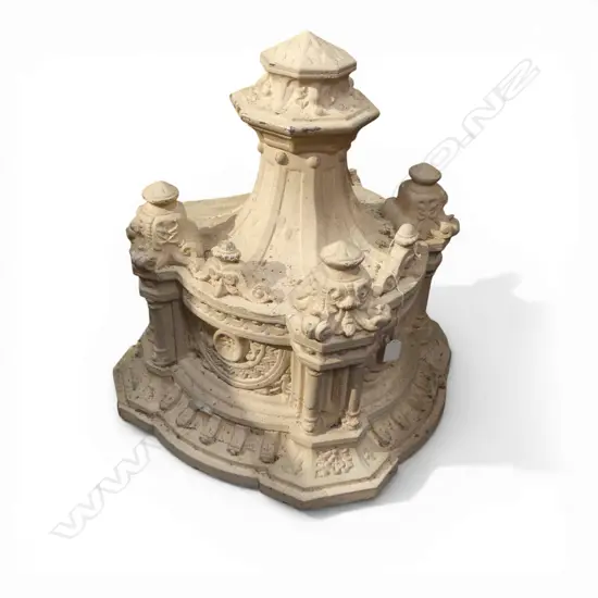 c.1900 OLD FRENCH ECCLESIASTICAL terracotta PULPIT SCONCE H.560mm. Photographed upside down