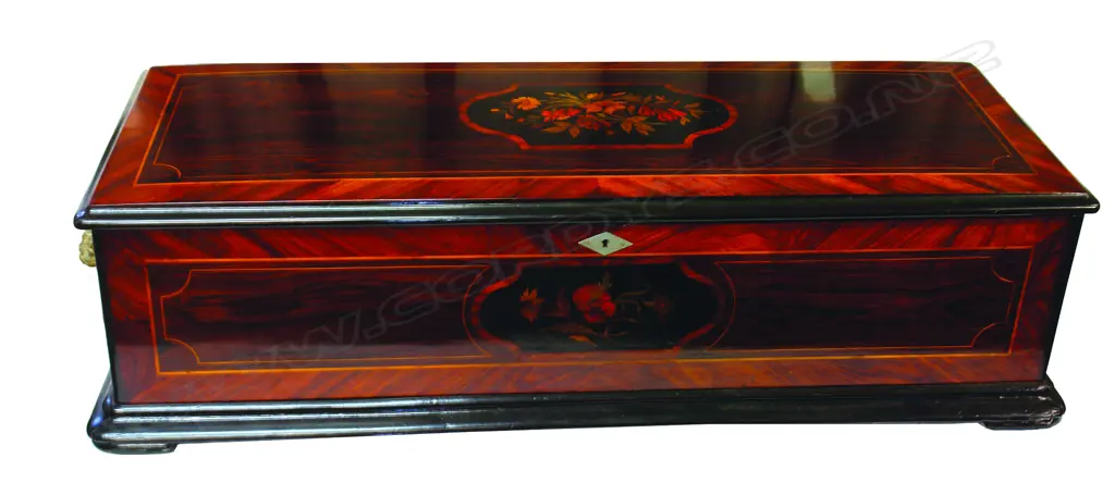 A rare large Paillard Vaucher et Fills Swiss rosewood cased music box Image 1++