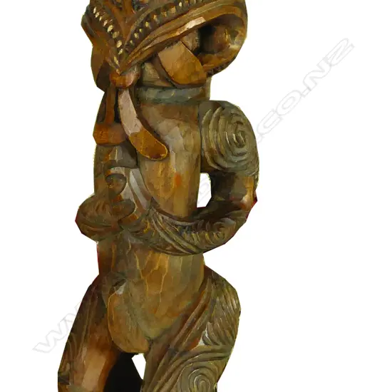 A Maori carved tiki figure