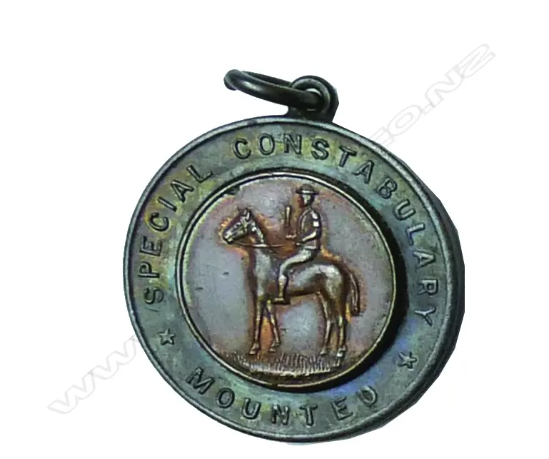 A 1913 Special Mounted Constabulary bronze medal awarded to V. J. Hull Image 1++