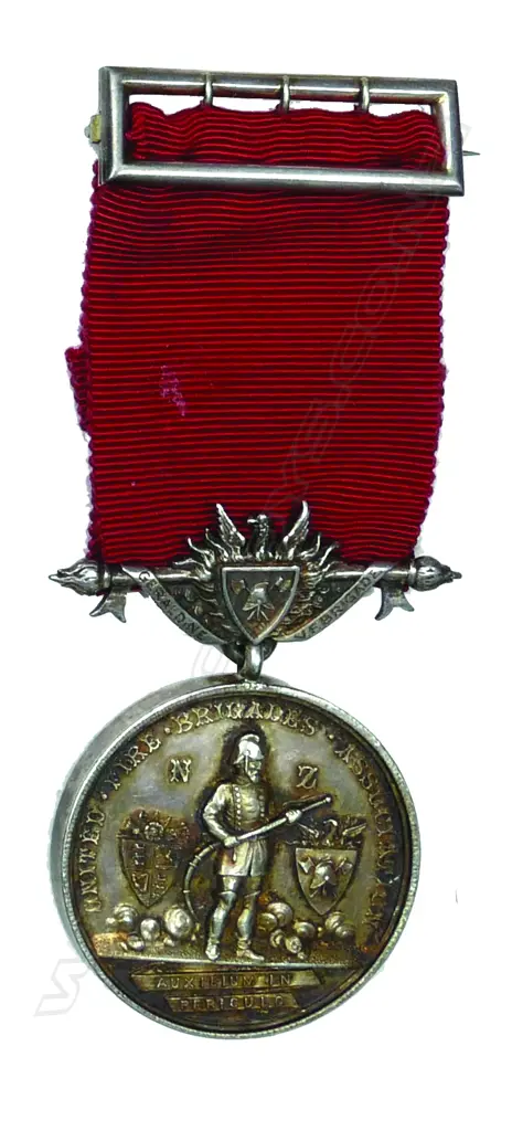 A 1916 New Zealand 'United Fire Brigades Association' by Anton Teutenberg Image 1++