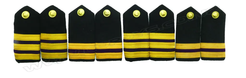 Four sets of NZSCo. Engineer's shoulder boards (rank epaulettes) Image 1++