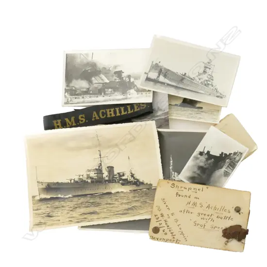 Vintage 'H.M.S. Achilles' items