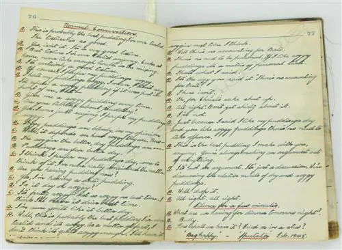 A WWII POW log book of Lieut. Kenneth Joseph Michael Payne Image 1++