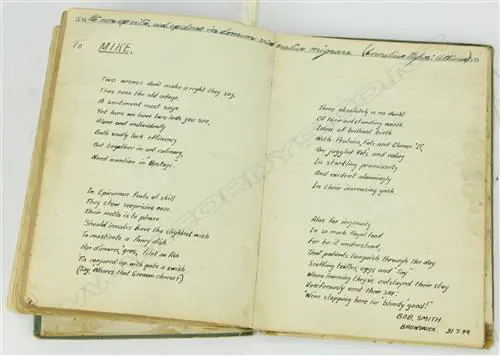 A WWII POW log book of Lieut. Kenneth Joseph Michael Payne Image 1++