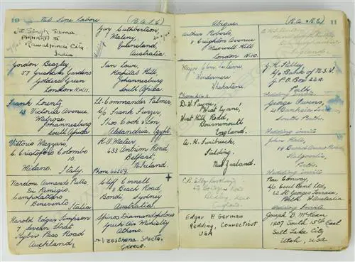 A WWII POW log book of Lieut. Kenneth Joseph Michael Payne Image 1++