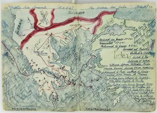 A WWII POW log book of Lieut. Kenneth Joseph Michael Payne Image 1++