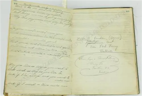 A WWII POW log book of Lieut. Kenneth Joseph Michael Payne Image 1++