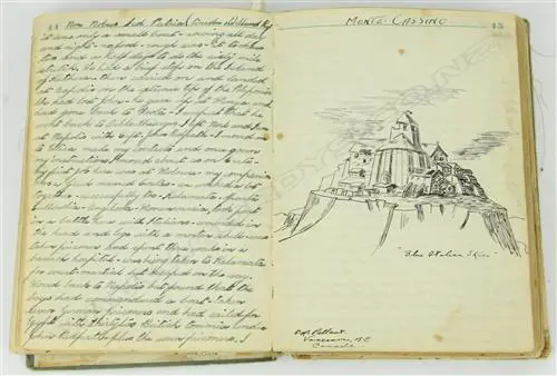 A WWII POW log book of Lieut. Kenneth Joseph Michael Payne Image 1++