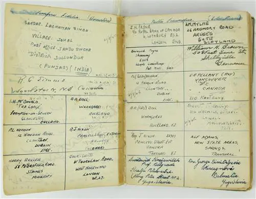 A WWII POW log book of Lieut. Kenneth Joseph Michael Payne Image 1++