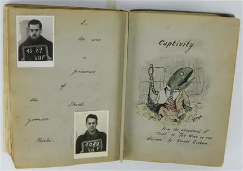 A WWII POW log book of Lieut. Kenneth Joseph Michael Payne Image 1++