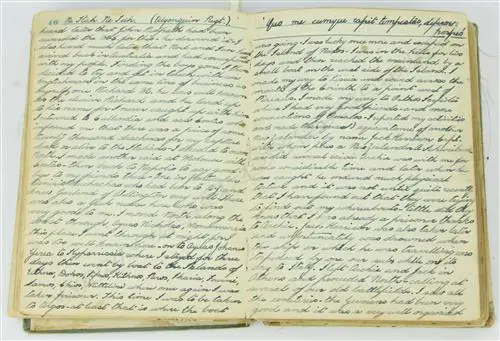 A WWII POW log book of Lieut. Kenneth Joseph Michael Payne Image 1++