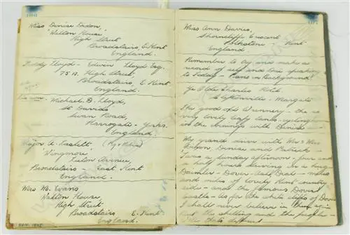 A WWII POW log book of Lieut. Kenneth Joseph Michael Payne Image 1++