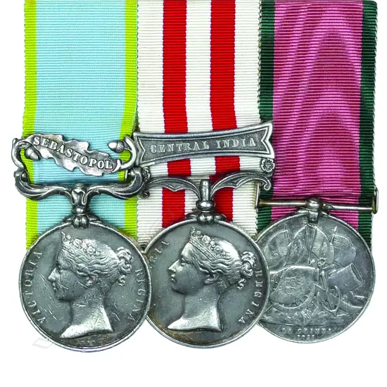 A Crimea War/Indian Mutiny three medal group