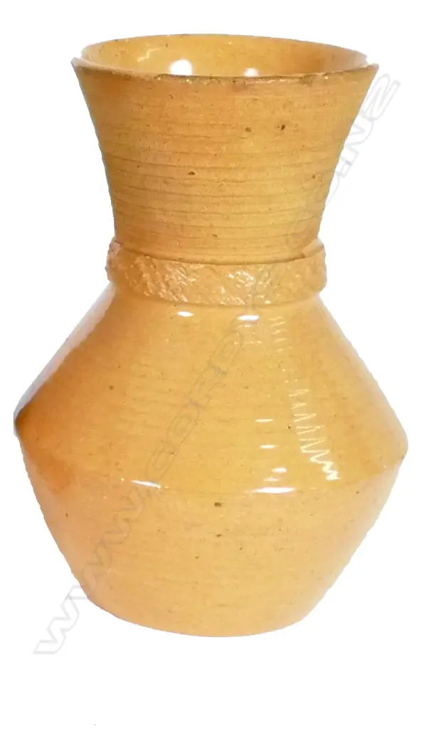 A Crown Lynn Arthur and Olive Rhodes hand potted vase Image 1++