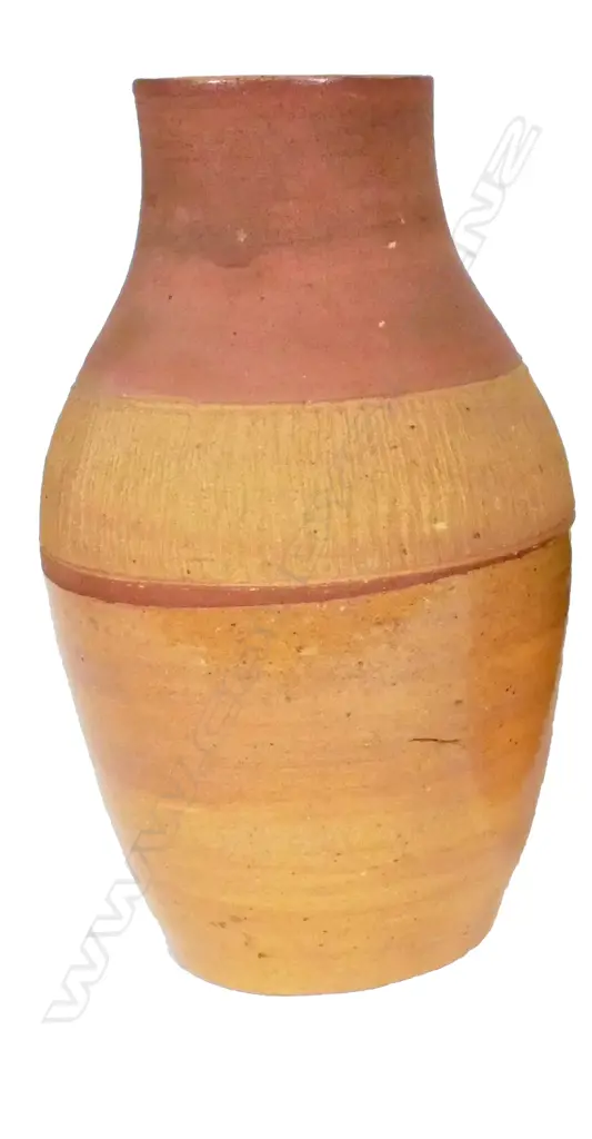 A Crown Lynn hand potted Rhodes vase Image 1++