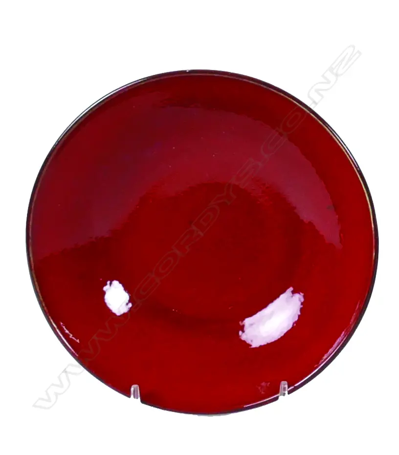 Len Castle lava red glazed earthenware bowl Image 1++