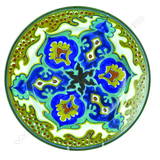 An early 20thC Dutch Gouda wall plate