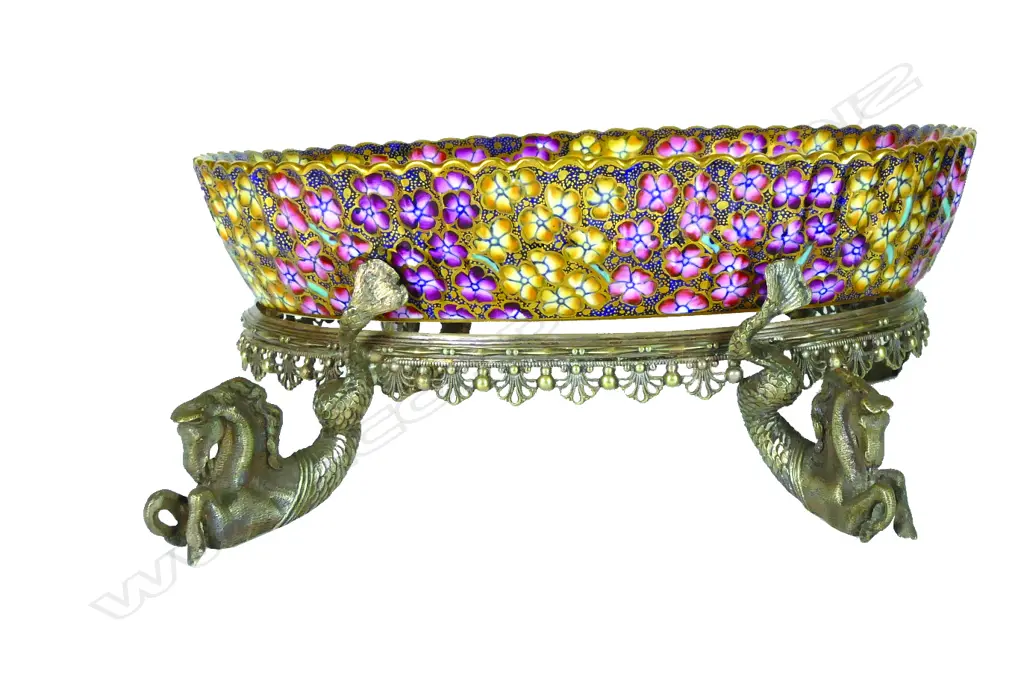 An unusual Victorian Copeland china oval dish Image 1++