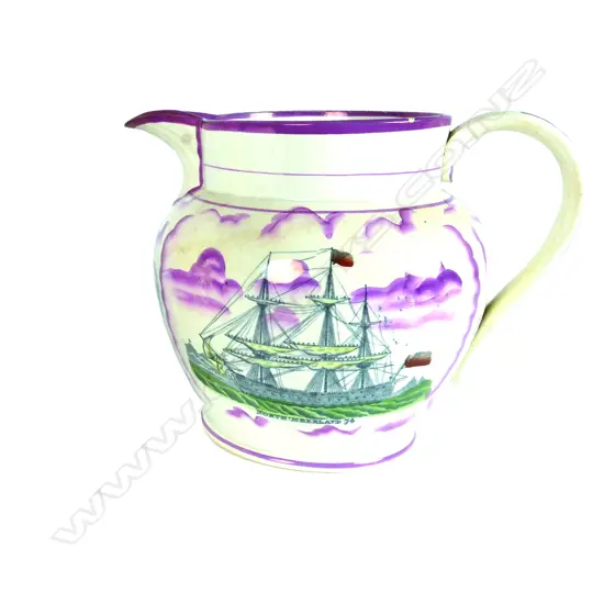 An early Victorian Sunderland lustre jug