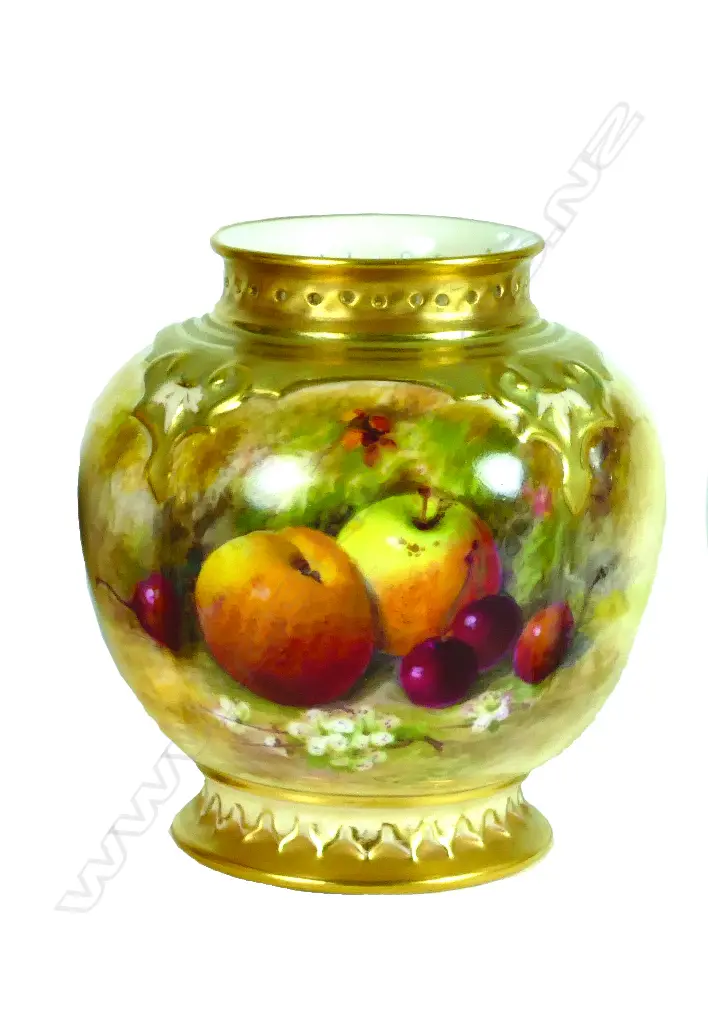 A Royal Worcester Hadley shape potpourri lacking cover Image 1++