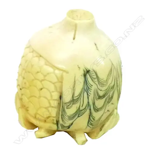 A Japanese ivory erotic carving