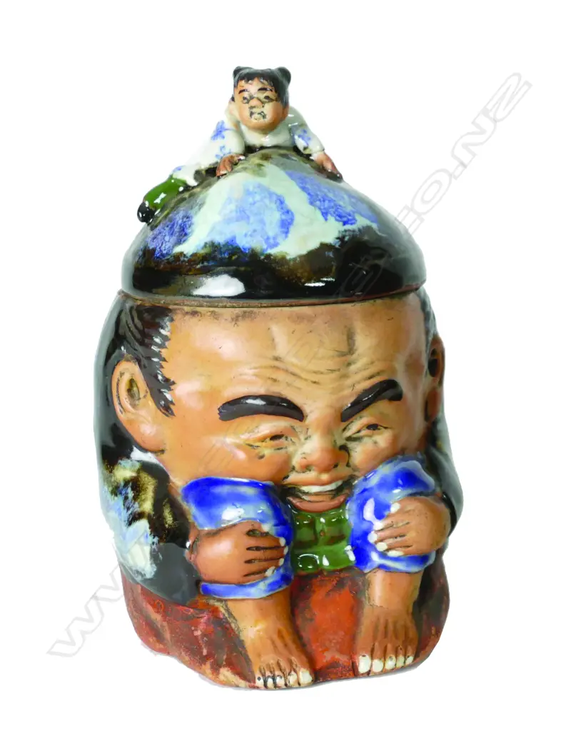 A Sumidagawa lidded jar Image 1++