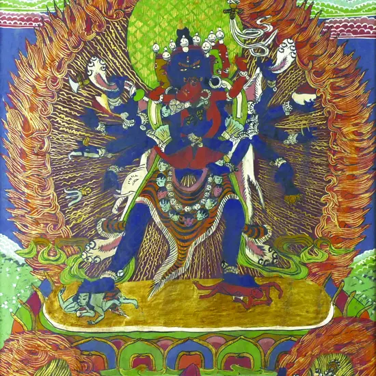 A Tibetan thangka