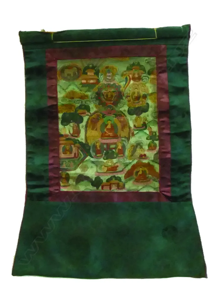 A Tibetan small thangka Image 1++