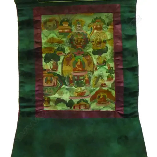 A Tibetan small thangka