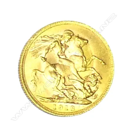 A 1918 gold full sovereign Image 1++