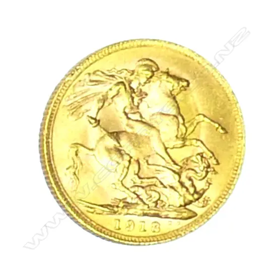 A 1918 gold full sovereign